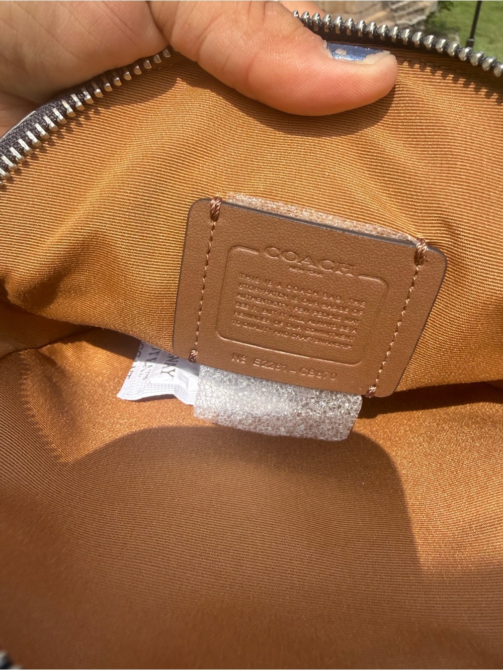 NWT Coach Canteen Crossbody Bag in Signature Canvas with Varsity Motif - Picture 11 of 12